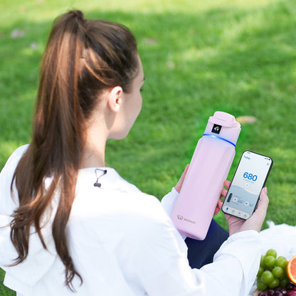 Stay Hydrated in Style: The WaterH Boost Smart Water Bottle - 32 Oz with App Tracking & Insulation